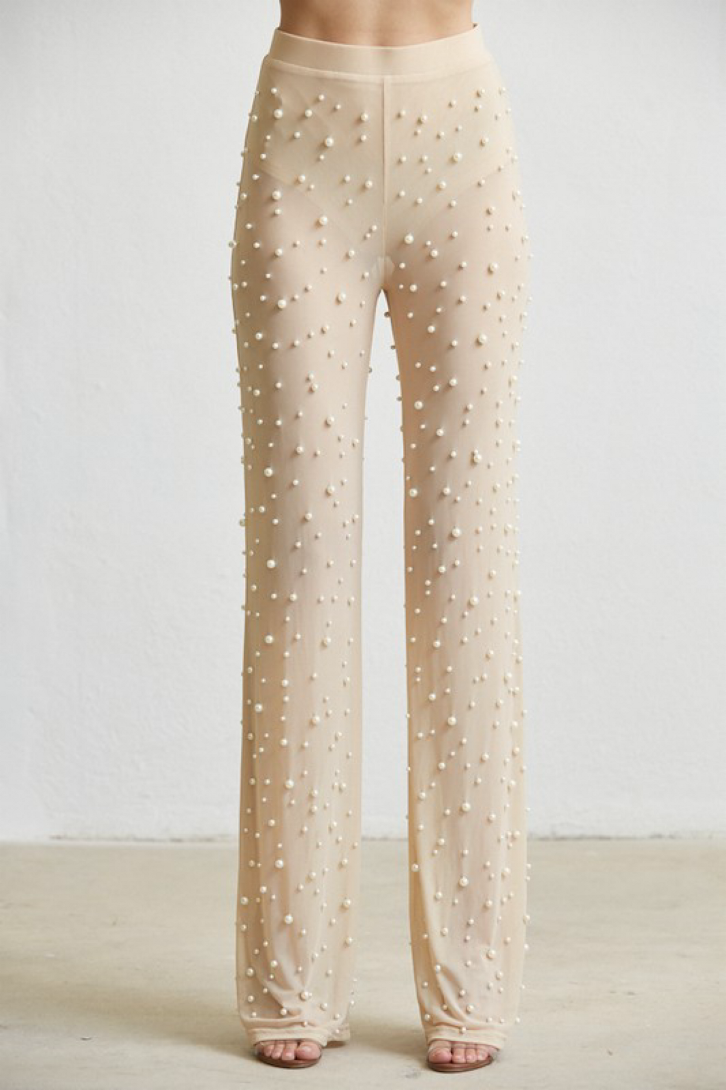 OPHELIA PEARL BLAZER SET - NUDE