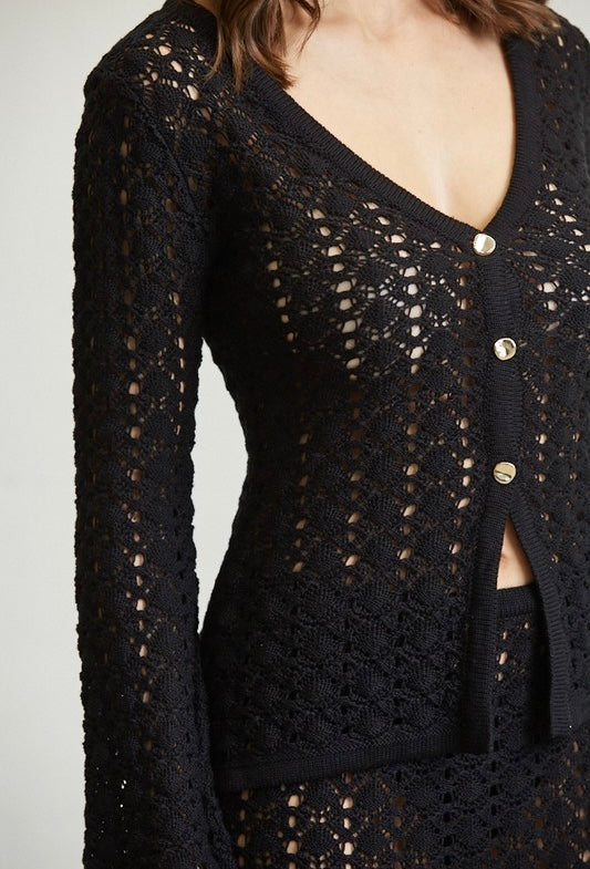 THE MARLOWE CROCHET SET - NOIR