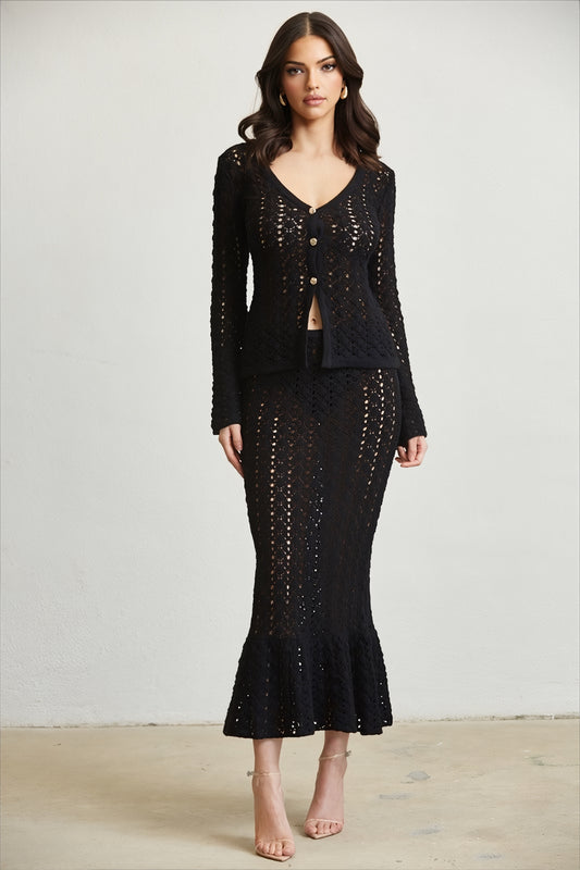 THE MARLOWE CROCHET SET - NOIR